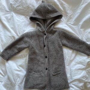 Bonpoint Charcoal Kids Hooded Cape